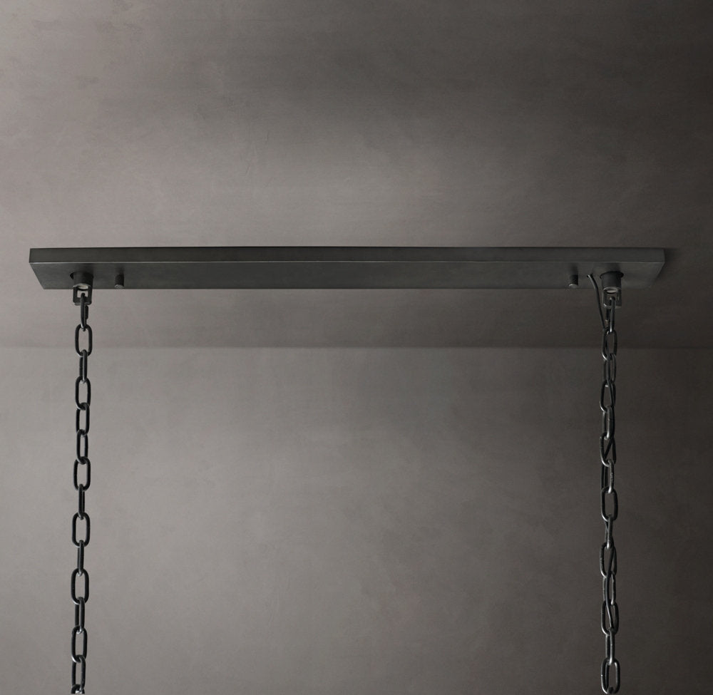 Harlow Calcite Rectangular Chandelier 54"