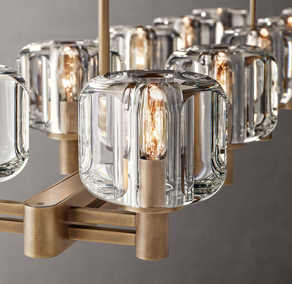 Demaret Double Linear Chandelier 54"