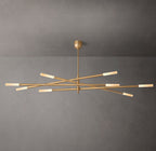 Rousseau 8-Light Mobile Etched Rod Chandelier