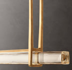 Audubon Crystal Single Bar Linear Chandelier 60"