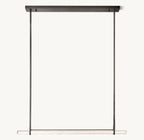 Audubon Crystal Single Bar Linear Chandelier 60"