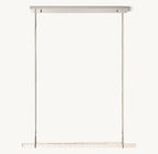 Audubon Crystal Single Bar Linear Chandelier 60"