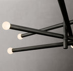 Rousseau 8-Light Mobile Etched Rod Chandelier