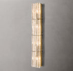Lattice Clear Glass Grand Sconce
