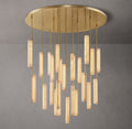 Audubon Alabaster Round Chandelier 56"