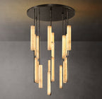 Audubon Alabaster Round Chandelier 40"