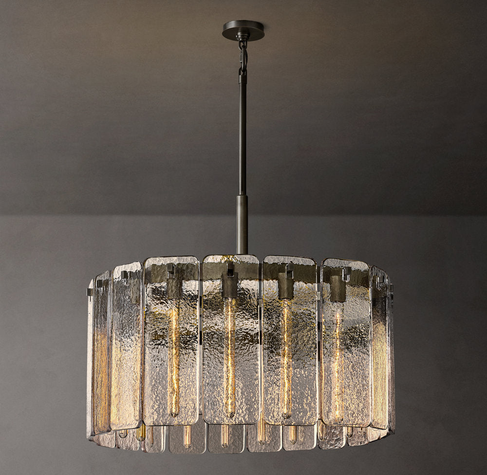 Calamette Glass Round Chandelier 36"