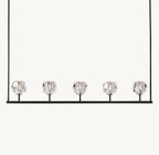 Boule De Cristal Clear Glass Linear Chandelier 48"