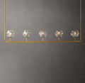 Boule De Cristal Clear Glass Linear Chandelier 48"