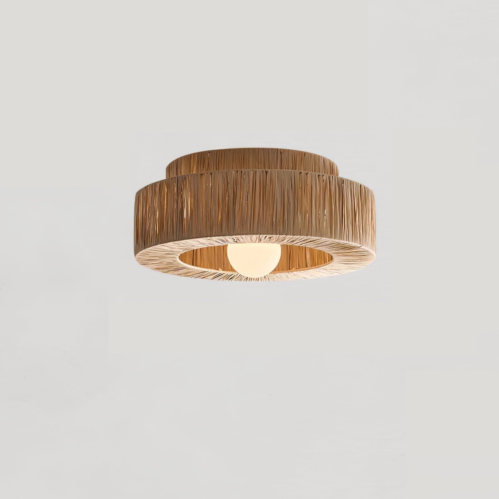 Raffora Natural Straw Ceiling Lamp