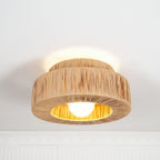 Raffora Natural Straw Ceiling Lamp