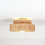 Raffora Natural Straw Ceiling Lamp