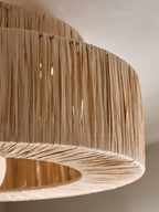 Raffora Natural Straw Ceiling Lamp