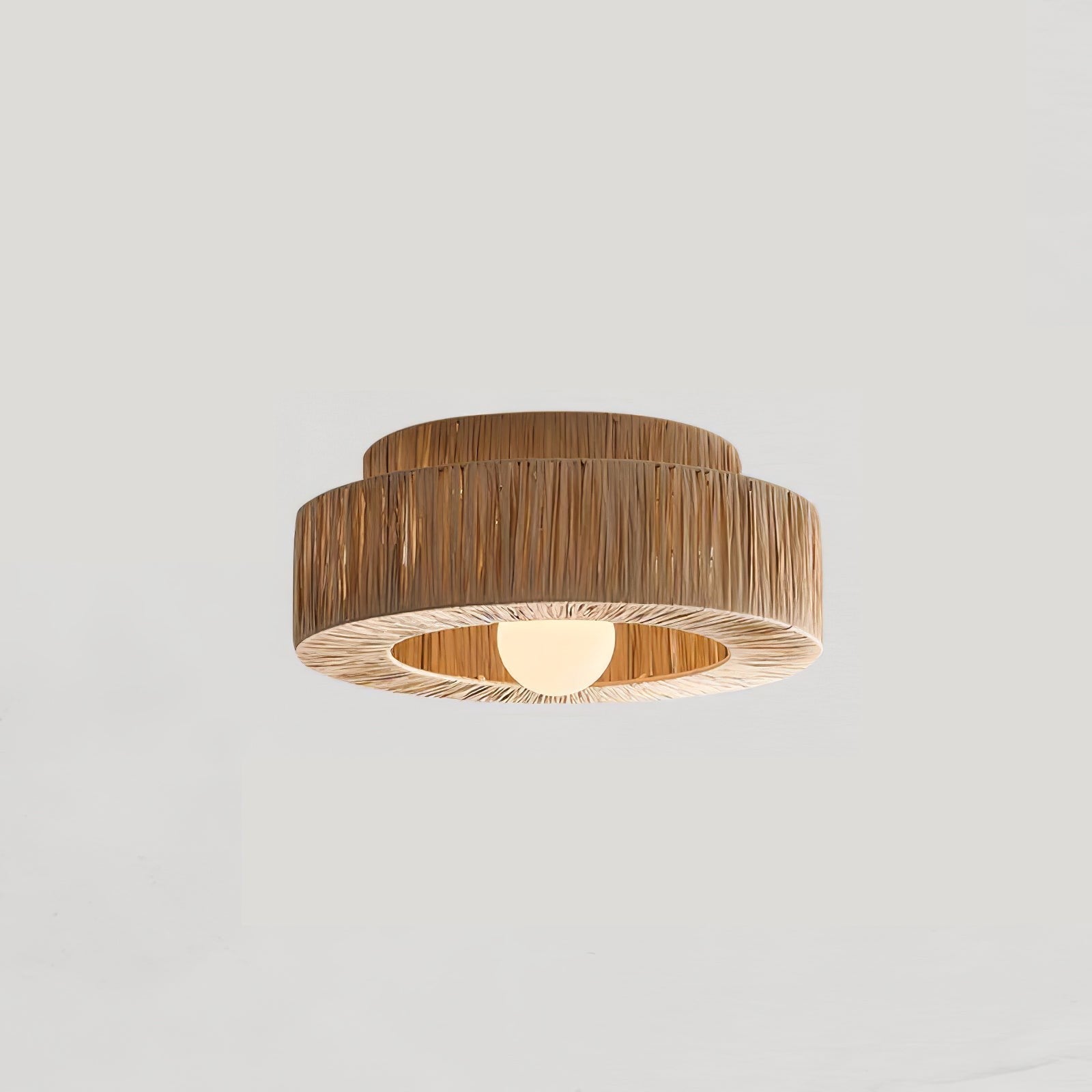 Raffora Natural Straw Ceiling Lamp