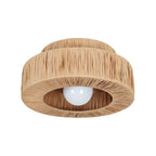 Raffora Natural Straw Ceiling Lamp