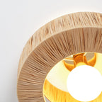 Raffora Natural Straw Ceiling Lamp