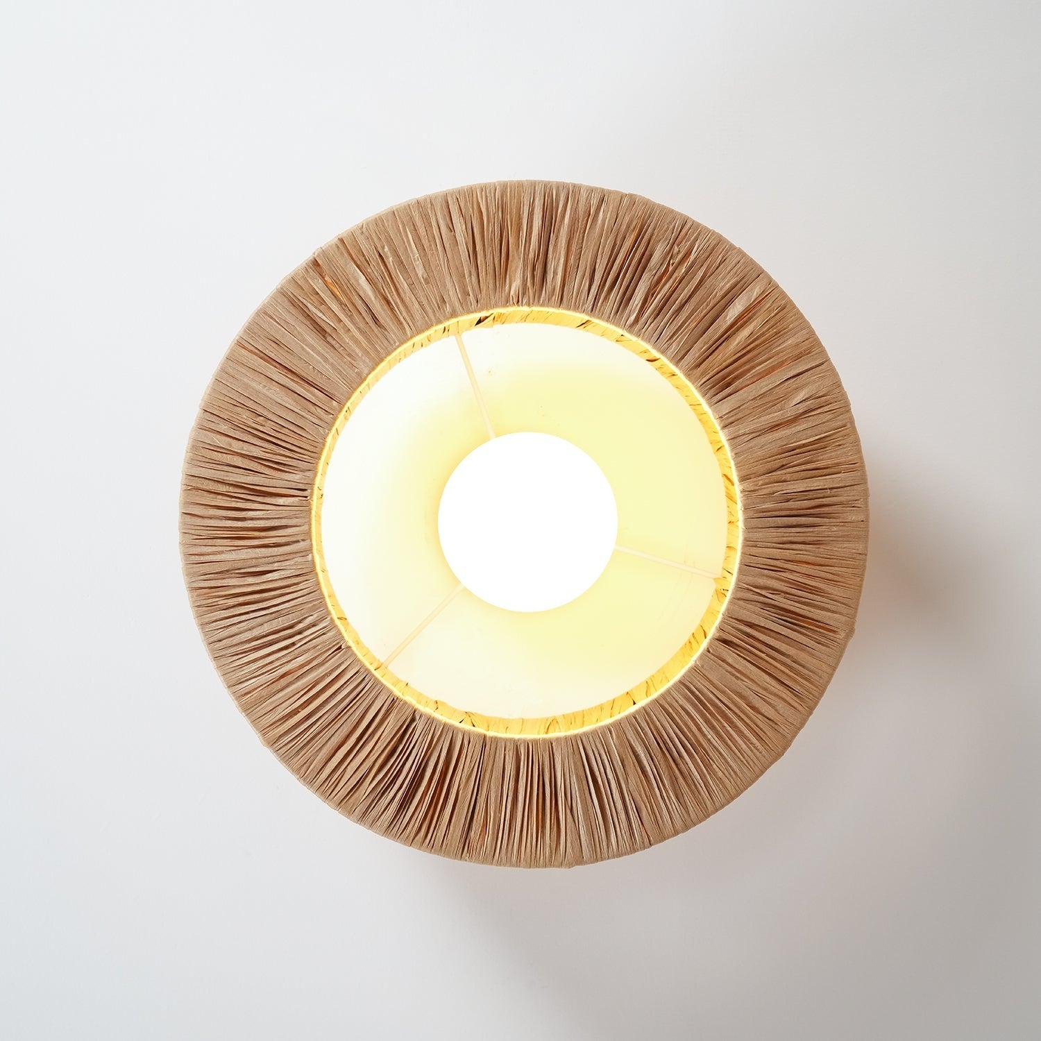 Raffora Natural Straw Ceiling Lamp