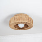 Raffora Natural Straw Ceiling Lamp