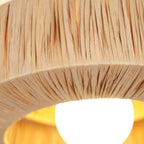 Raffora Natural Straw Ceiling Lamp