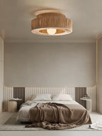 Raffora Natural Straw Ceiling Lamp
