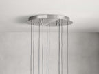 Rainfall Seeded Glass LED Chandelier