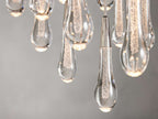 Rainfall Seeded Glass LED Chandelier