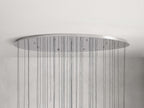 Rainfall Seeded Glass LED Chandelier