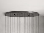 Rainfall Seeded Glass LED Chandelier
