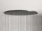 Rainfall Seeded Glass LED Chandelier