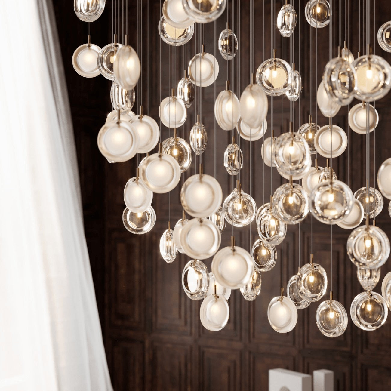 Refrax Crystal Lens Chandelier