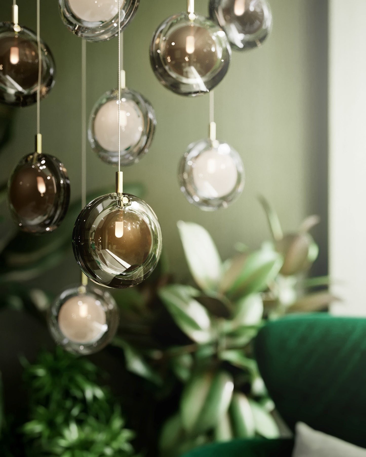 Refrax Crystal Lens Chandelier
