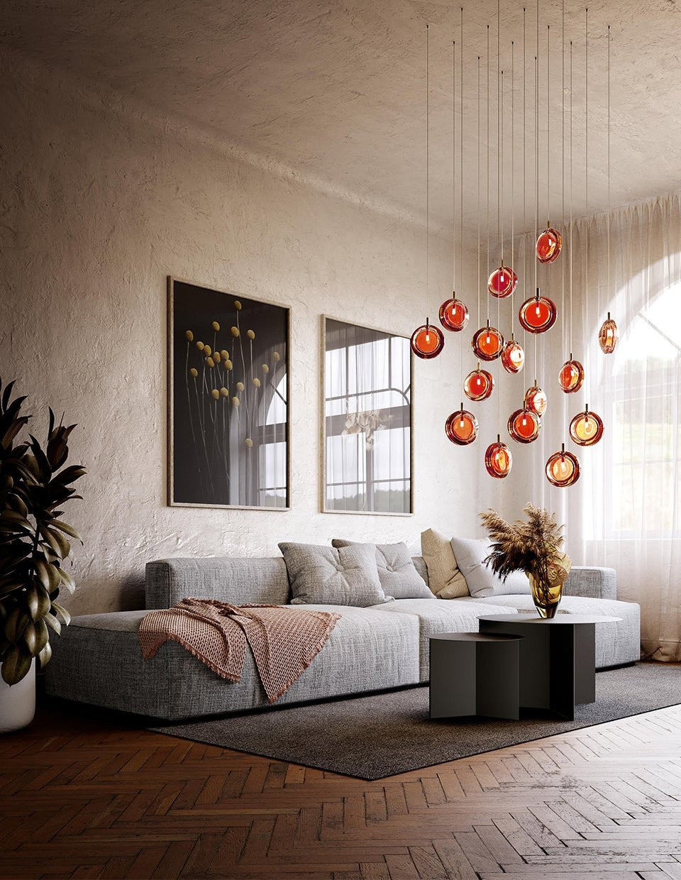 Refrax Crystal Lens Chandelier