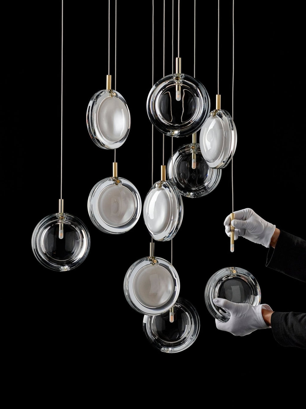 Refrax Crystal Lens Chandelier