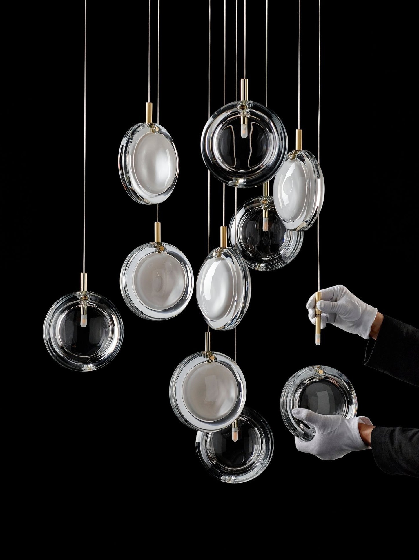 Refrax Crystal Lens Chandelier