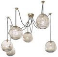 Regina Andrew Molten Spider Lrg w/ Smoke Glass (Natural Brass) 47.25 H