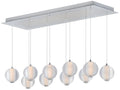 Rhythm 10-Light LED Pendant Polished Chrome