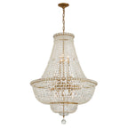 Roslyn 28'' Aged Brass Chandelier Gold 28"W x 39"H x 28"D