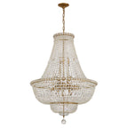 Roslyn 28'' Aged Brass Chandelier Gold 28"W x 39"H x 28"D