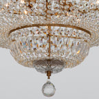 Roslyn 28'' Aged Brass Chandelier Gold 28"W x 39"H x 28"D
