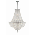 Roslyn 28'' Polished Chrome Chandelier Silver 28"W x 39"H x 28"D
