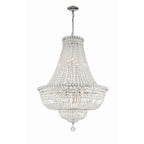 Roslyn 28'' Polished Chrome Chandelier Silver 28"W x 39"H x 28"D