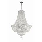 Roslyn 28'' Polished Chrome Chandelier Silver 28"W x 39"H x 28"D