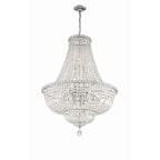 Roslyn 28'' Polished Chrome Chandelier Silver 28"W x 39"H x 28"D