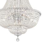 Roslyn 28'' Polished Chrome Chandelier Silver 28"W x 39"H x 28"D