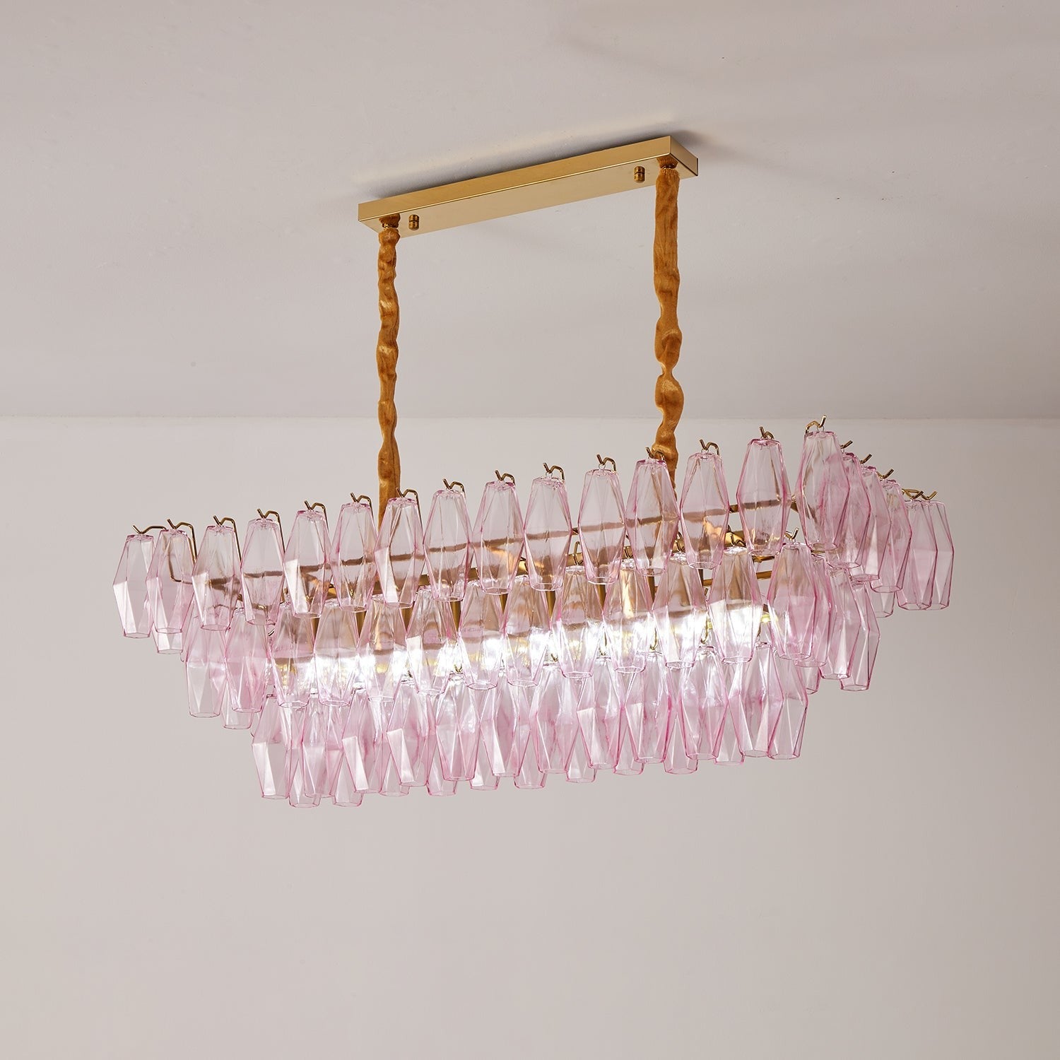 Rosaline Prism Tiered Crystal Chandelier