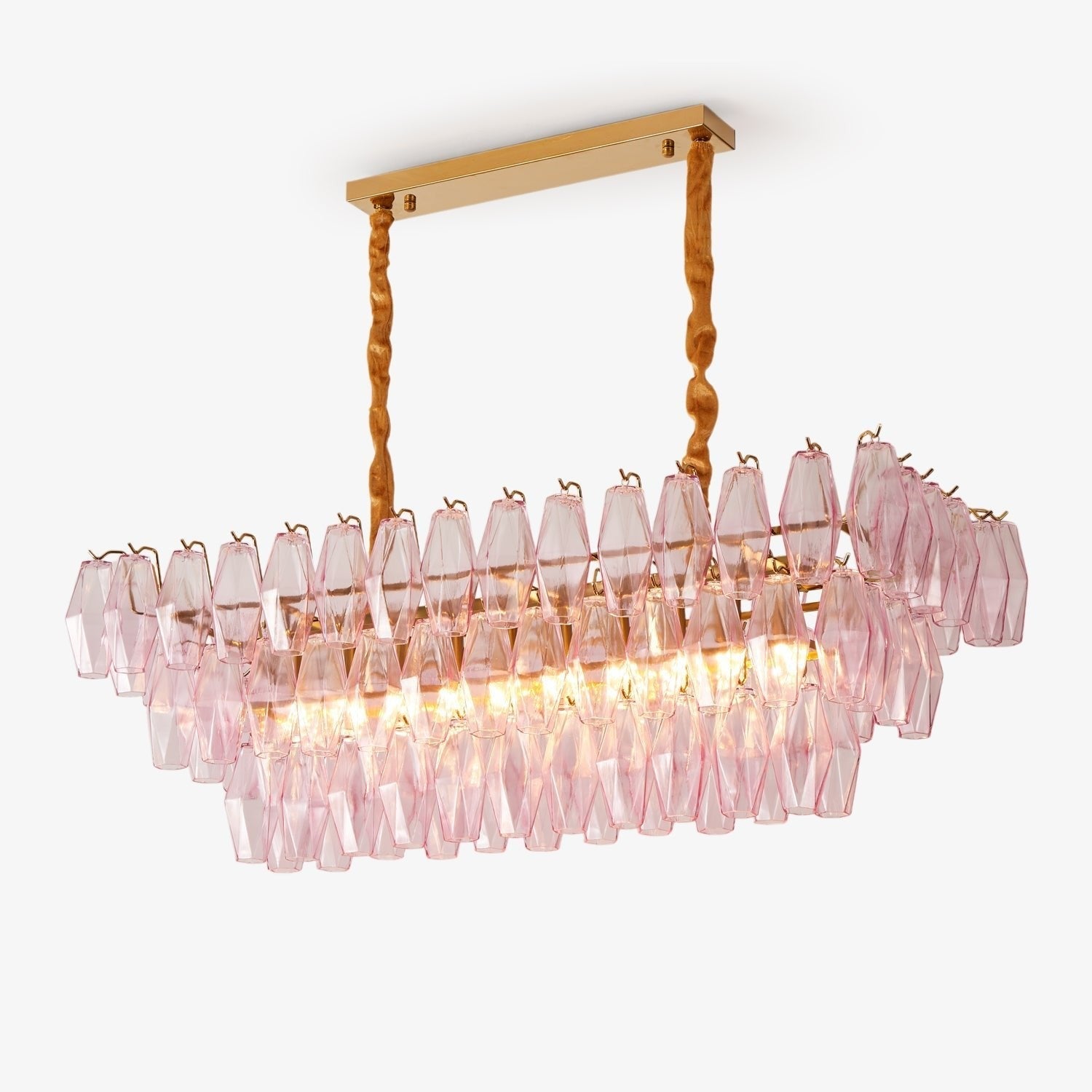 Rosaline Prism Tiered Crystal Chandelier
