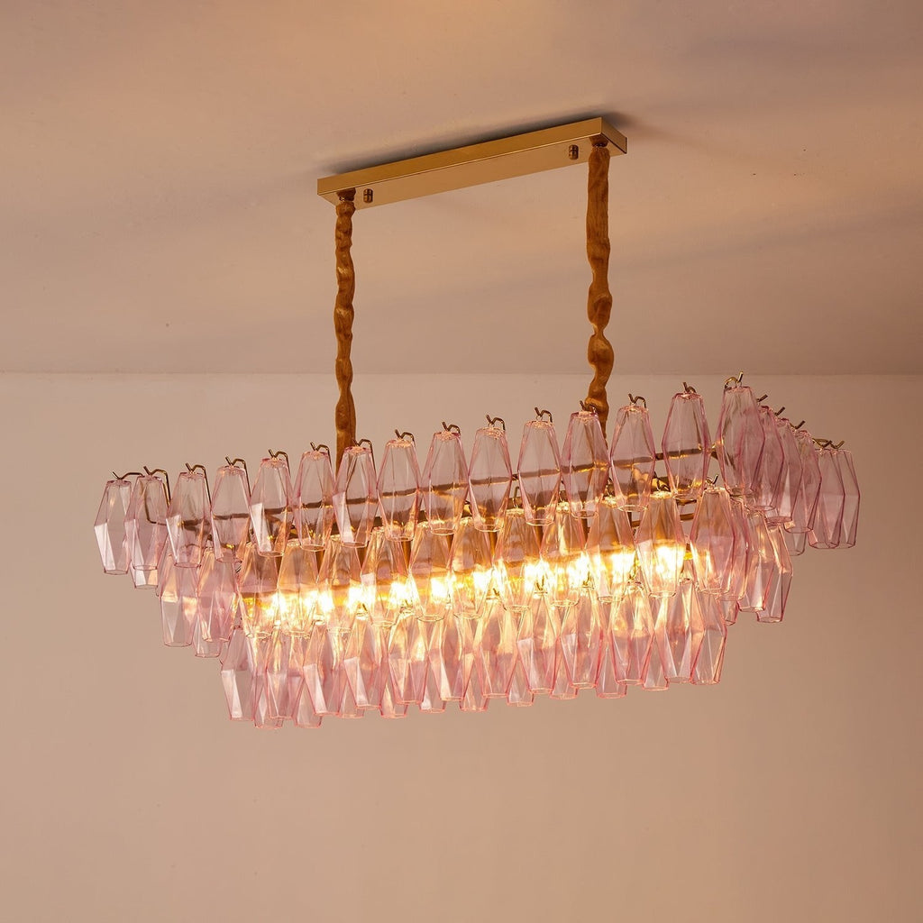 Rosaline Prism Tiered Crystal Chandelier