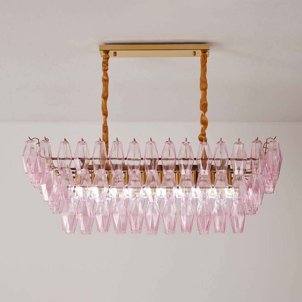 Rosaline Prism Tiered Crystal Chandelier