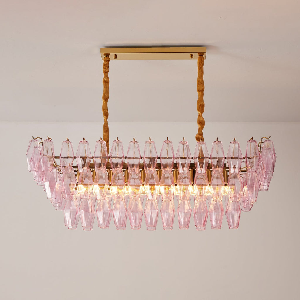 Rosaline Prism Tiered Crystal Chandelier