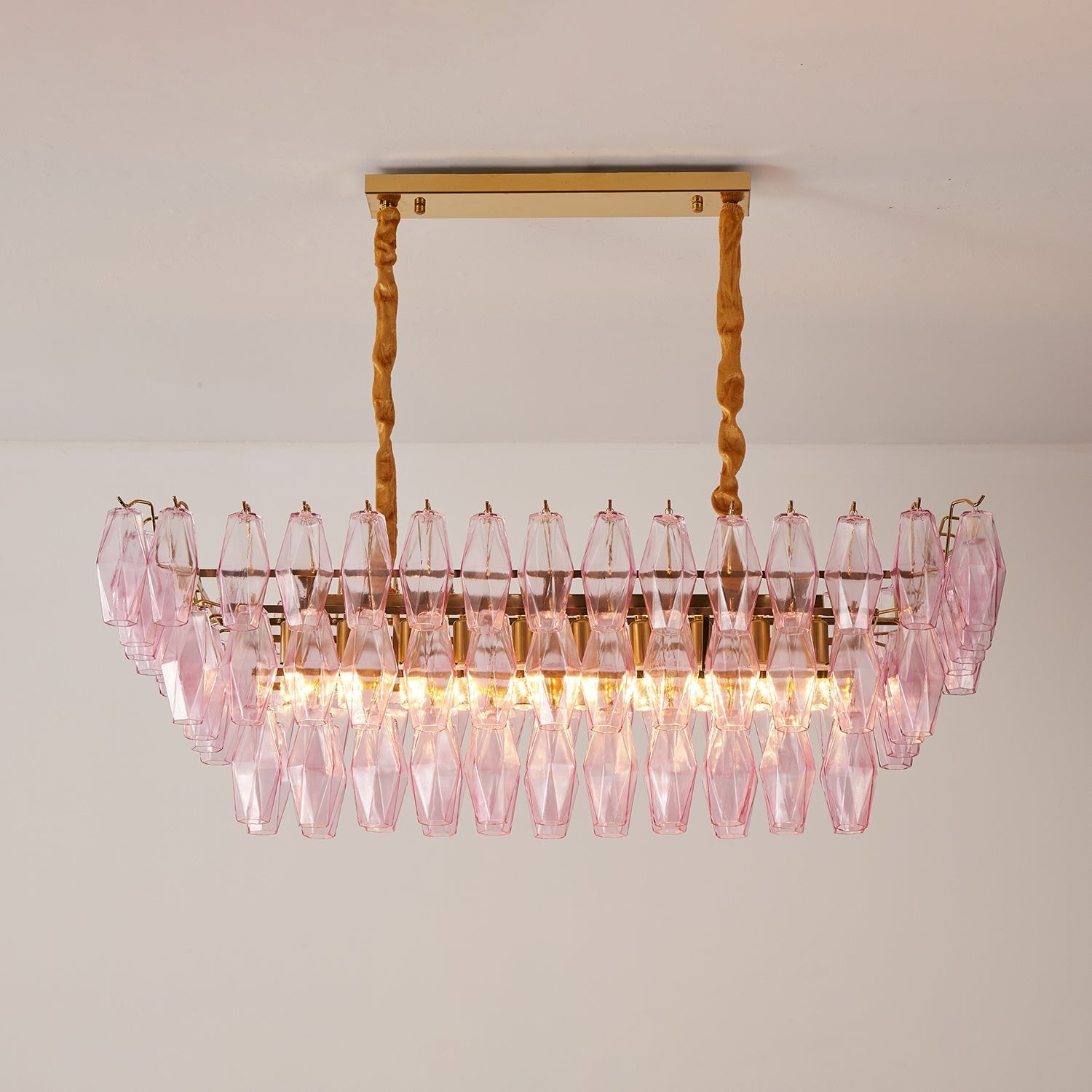 Rosaline Prism Tiered Crystal Chandelier